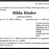 Bonfert Hilda 1905-2002 Todesanzeige